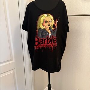 Edgy Black Tiffany Graphic Tee with Red Accents